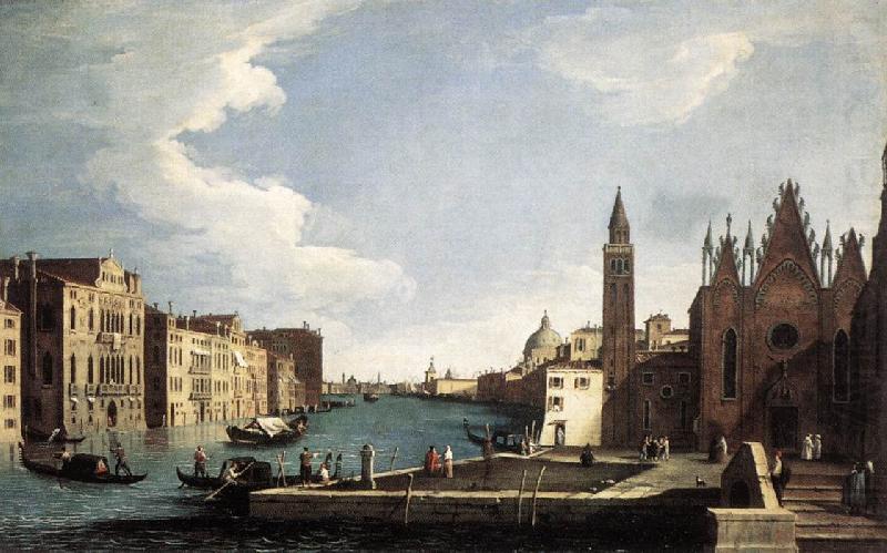 CANAL, Bernardo The Grand Canal with the Church of La Carita ff china oil painting image